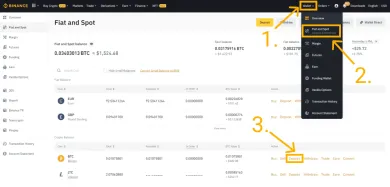 Binance rozhranie peňaženky