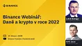 Binance webinar o zdanení kryptomien