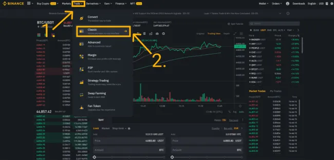 Rozhranie otvárania obchodov