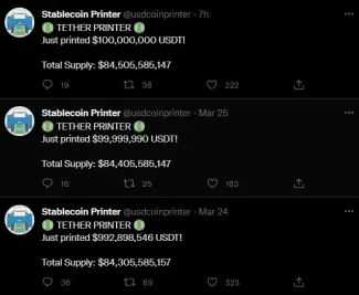 Tether razí mince usdt