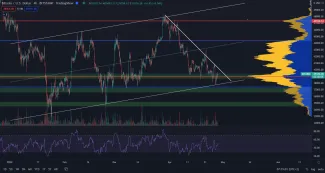 Bitcoin na supporte vlajky