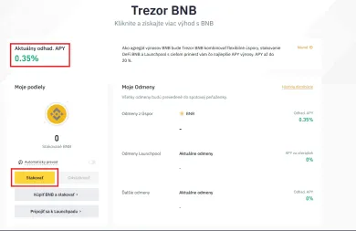 Binance: Trezor BNB