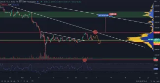 Bitcoin osciluje okolo 30 000