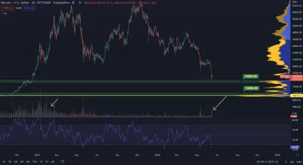 Bitcoin stagnuje na 22 000