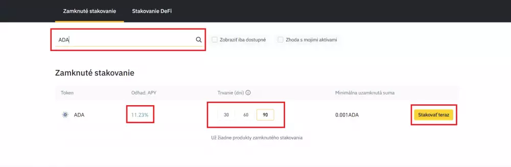 Kryptomena Cardano staking