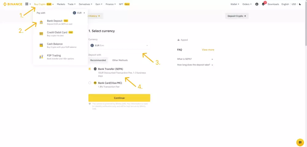 Binance vklad