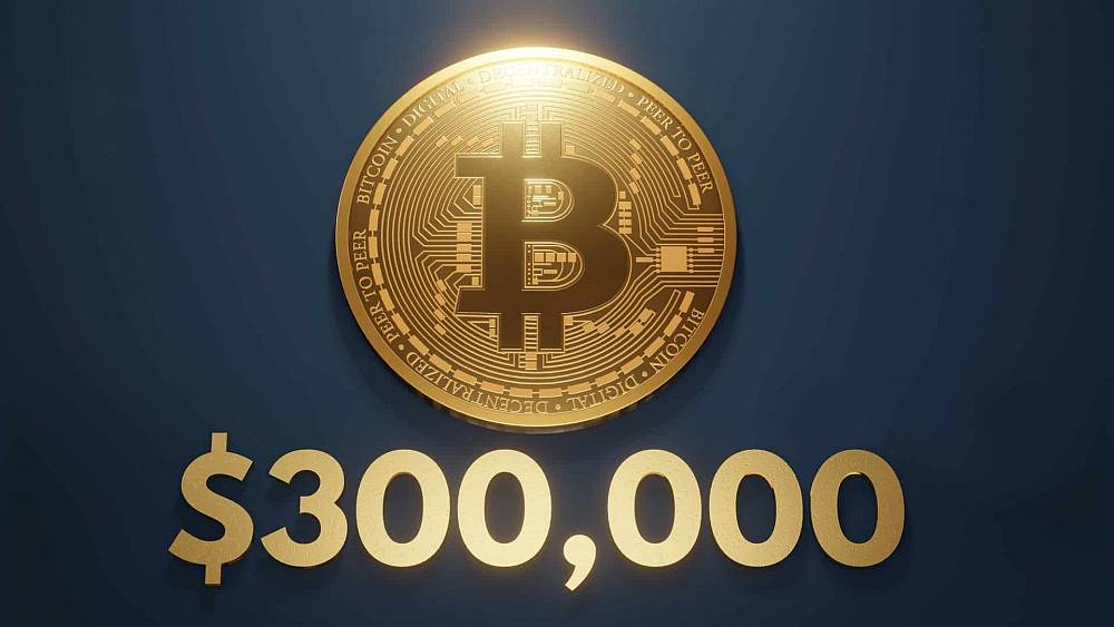 Bitcoin dosiahne 300 000 dolárov