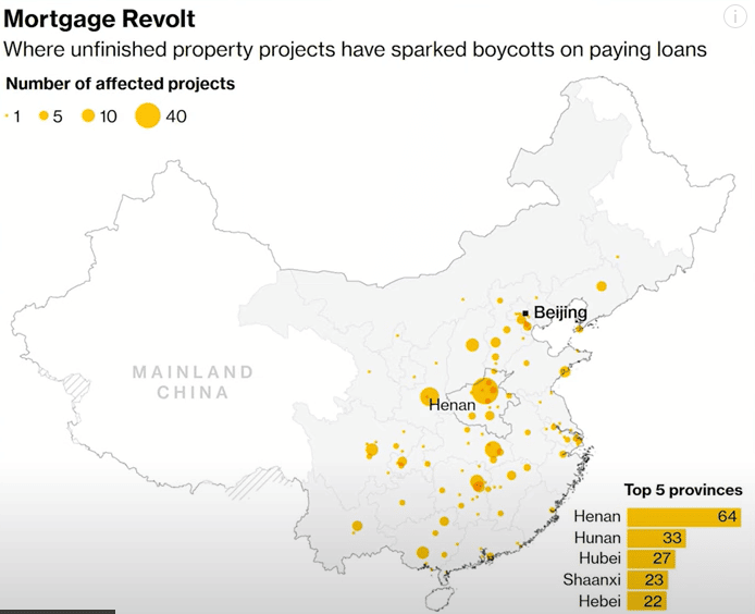Čína: nedokončené projekty, ktoré vyvolali bojkot splácania úverov