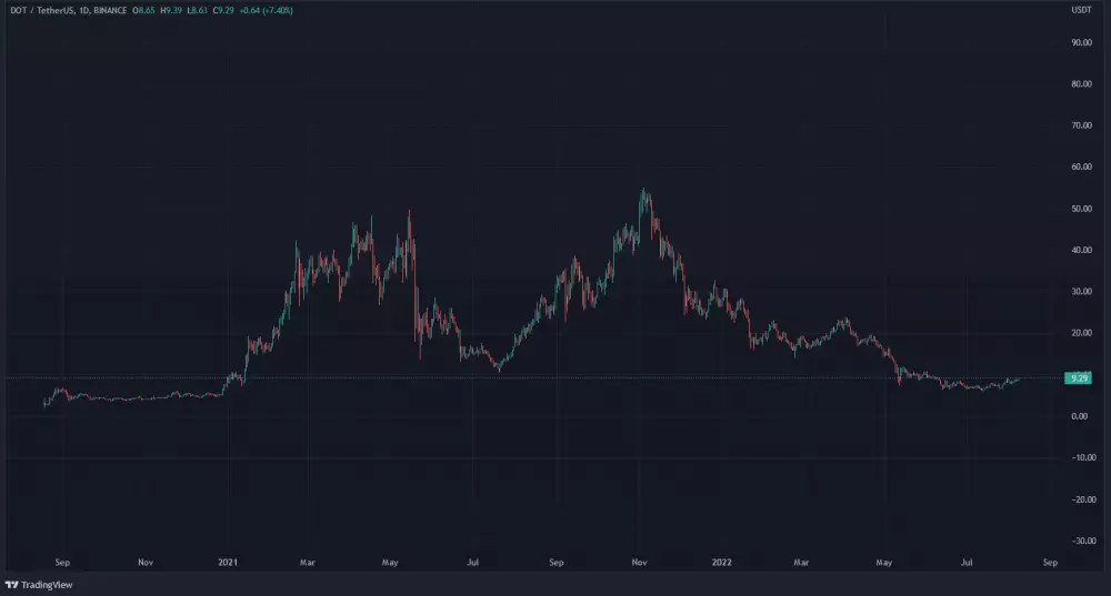 Graf: Polkadot/USDT. 1D.