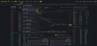 Rozhranie burzy Binance a obchodovania