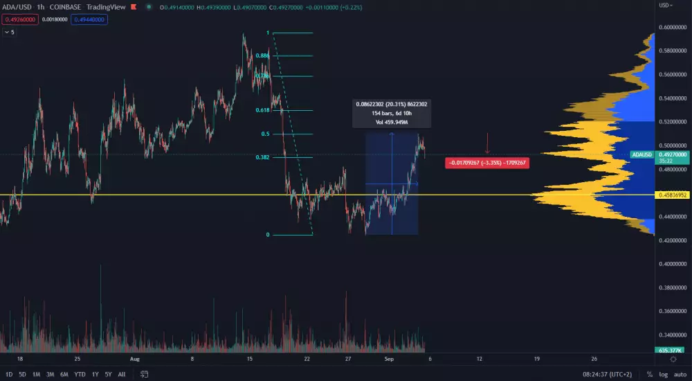 Cardano narástlo o 20 %