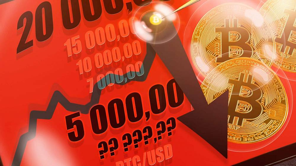 Bitcoin spadne na 5 000 dolárov.