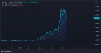 Graf: DOGE/USD. 4H