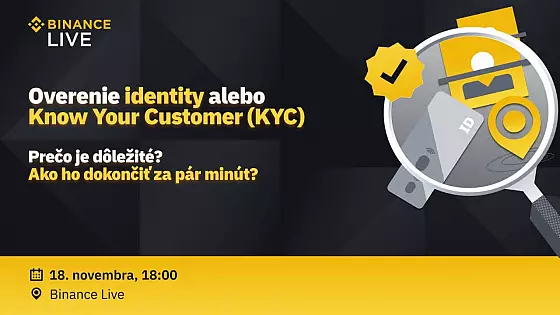 Binance webinár na overenie identity