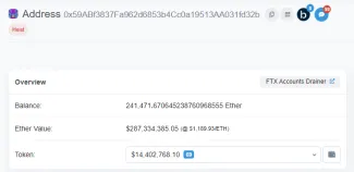 Hacker z FTX a jeho peňaženka