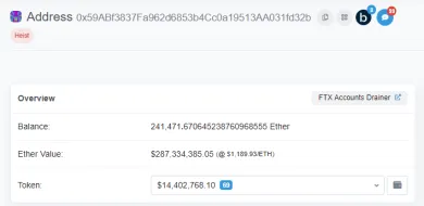 Hacker z FTX a jeho peňaženka