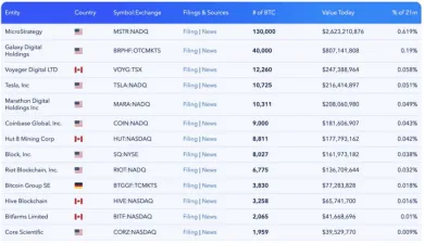 TOP spoločnosti, ktoré držia Bitcoin