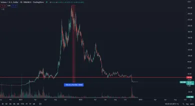 Solana dosiahla pád 95 %