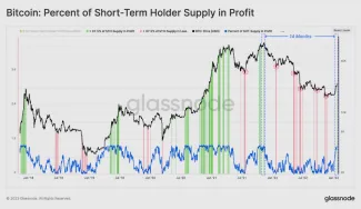 Bitcoin: krátkodobí držitelia signalizujú maximum