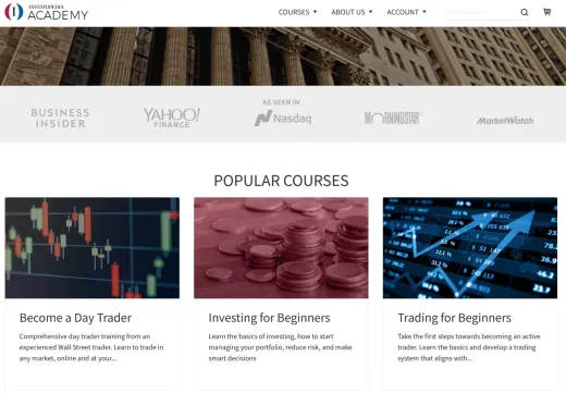 Stránka Investopedia. Zdroj: investopedia.com