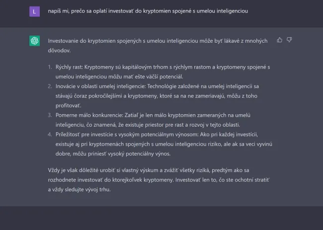 ChatGPT ti napíše celý článok