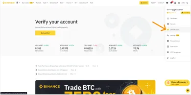 Ako overiť identitu na Binance