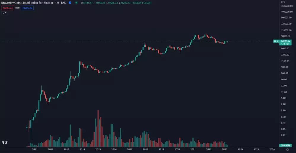 Bitcoin dlhodobo rastie