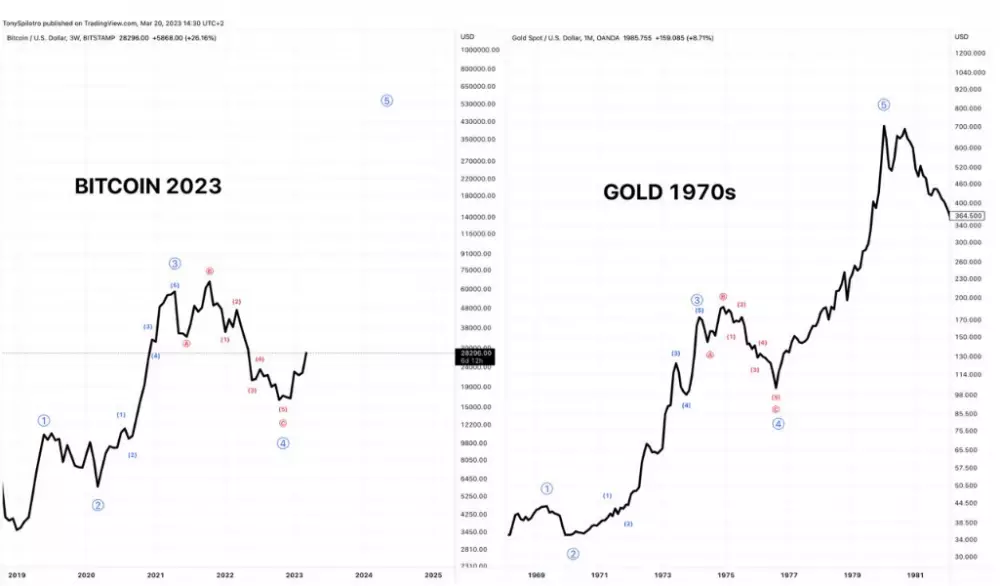 Zopakuje bitcoin rast zlata?