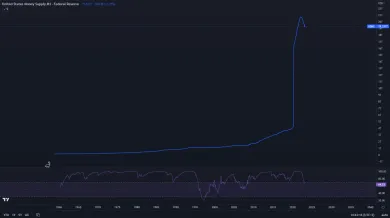 Peňažná zásoba M1 v USA