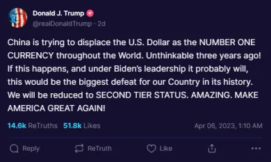 Status Donalda Trumpa.