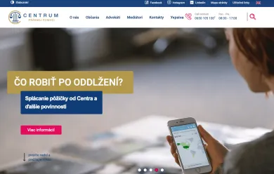 Web Centra právnej pomoci