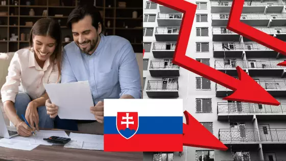 Ceny nehnuteľností na Slovensku prudko klesajú.