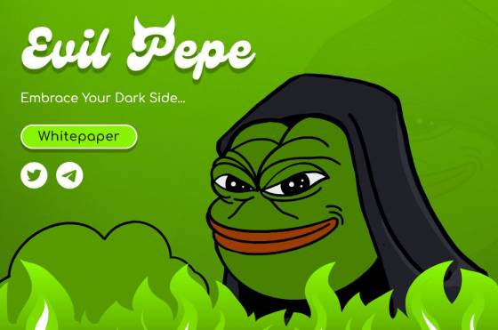 Nová kryptomena Evil Pepe.