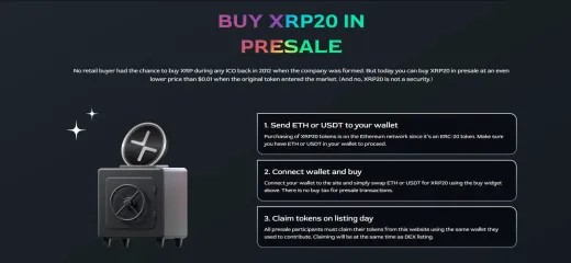 Nakúpte si kryptomenu XRP20 čo najskôr