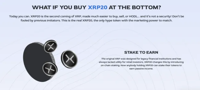 XRP20 bude ponúkať staking