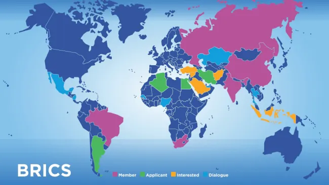 Záujemcovia o skupinu BRICS