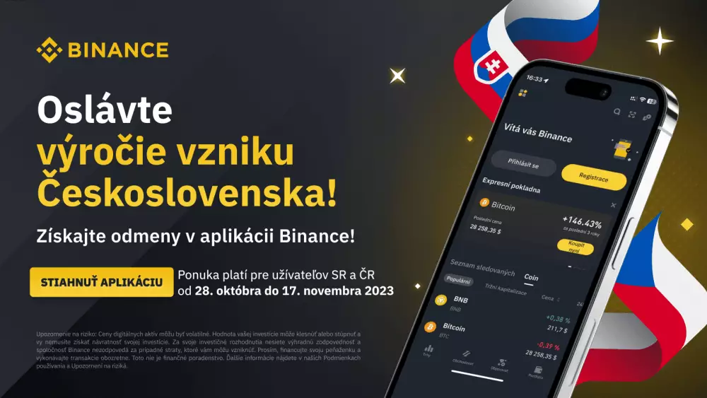 Binance oslavuje výročie vzniku Československa