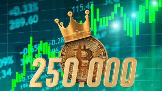 Bitcoin môže dosiahnuť až 250 000 dolárov