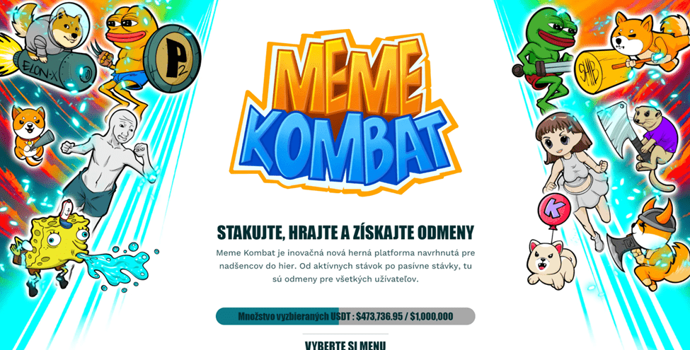 Meme Kombat ponúka stávky s obľúbenými meme coinami