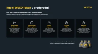 Objem Wexo Tokenu určeného na predpredaj je pár mesiacov pred zalistovaním takmer vypredaný