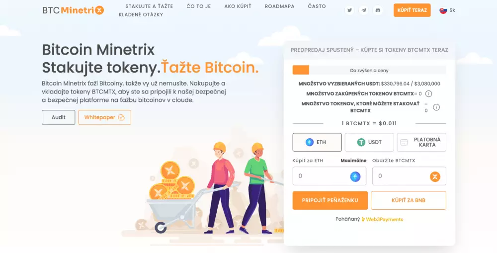 Predstavenie projektu Bitcoin Minetrix