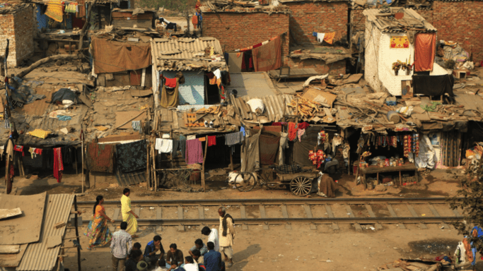 Slum a chudoba v indickom Dilí