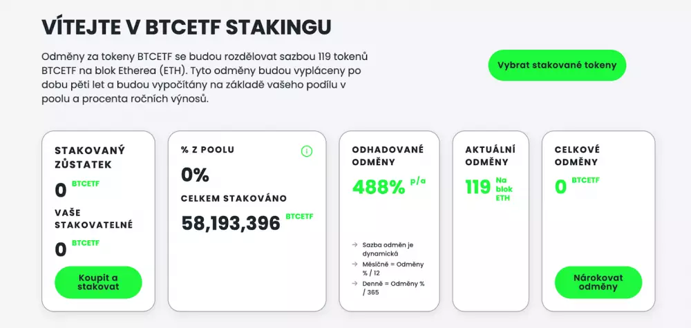 Staking a roadmapa Bitcoin ETF