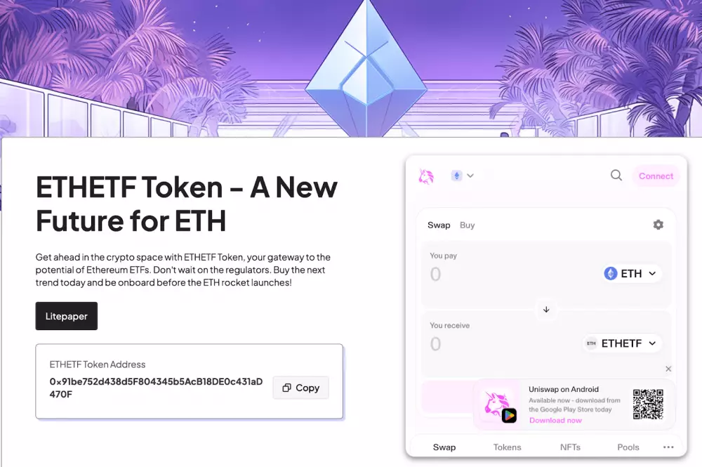 Token ETHETF má veľký potenciál