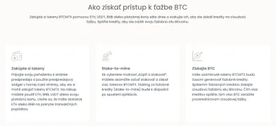 Ako získať prístup k ťažbe BTC