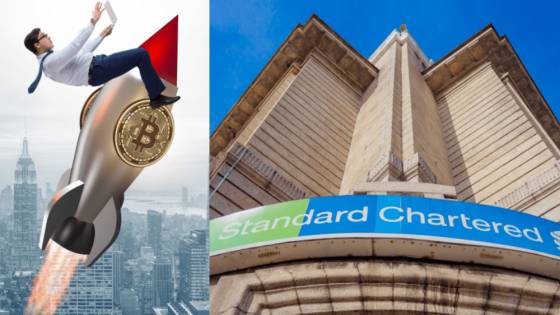 Standard Chartered predpovedá rast ceny Bitcoinu na 100 000 dolárov