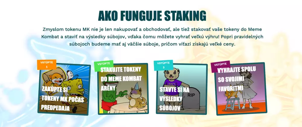 Meme Kombat ponúka staking, P2E hru a ďalšie zábavné prvky