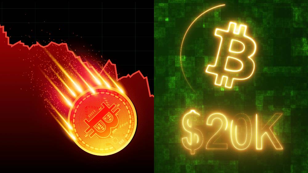 Bitcoin údajne klesne na 20 000 dolárov