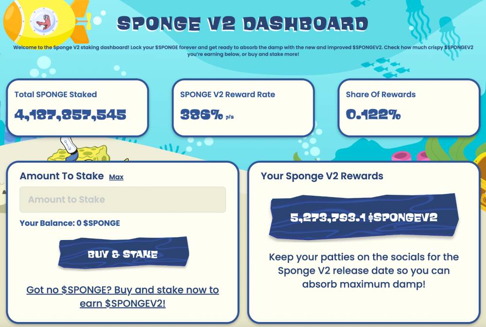 Tento token má veľké plány. Zdroj: sponge.vip