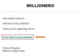 Aktivácia účtu cez email
